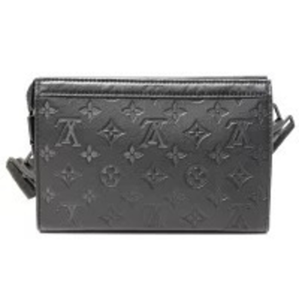 Louis Vuitton Black Shoulder Shadow Wallet Bag Gaston Black Wearable Monogram